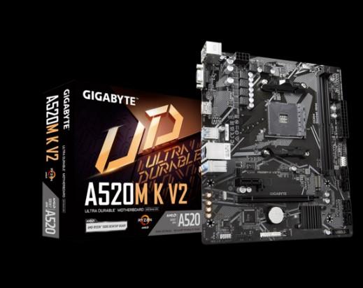 MOTHER GIGABYTE AMD A520M K V2 DDR4 AM4 GEN 3/4/5